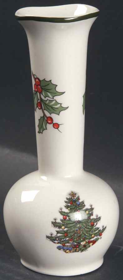 Christmas Tree (Narrow Green Band) 5" Bud Vase by Cuthbertson-1