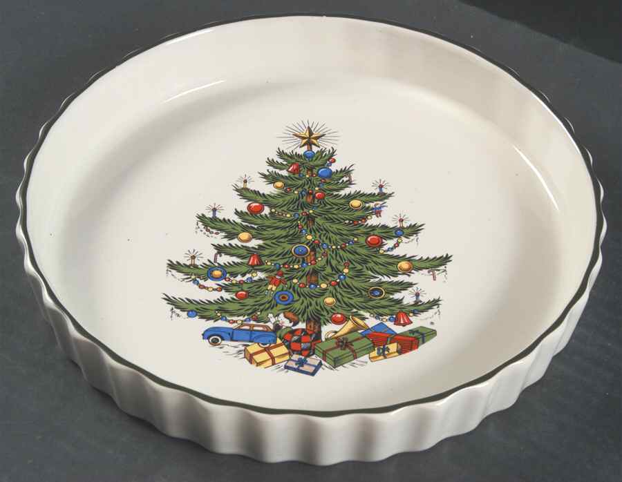 Christmas Tree (Narrow Green Band) 9" Quiche by Cuthbertson-1