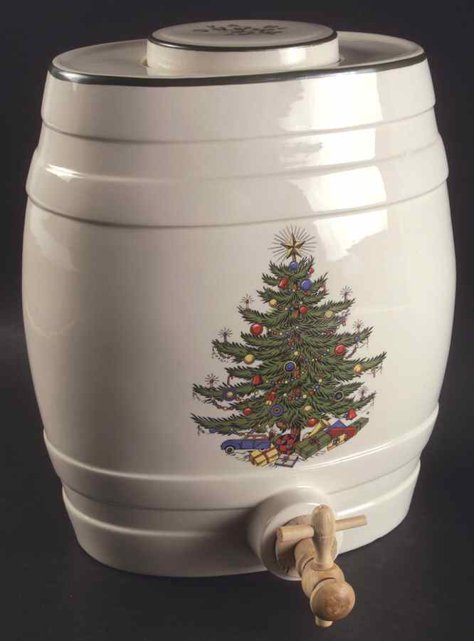 Christmas Tree (Narrow Green Band) Samovar & Lid by Cuthbertson-1