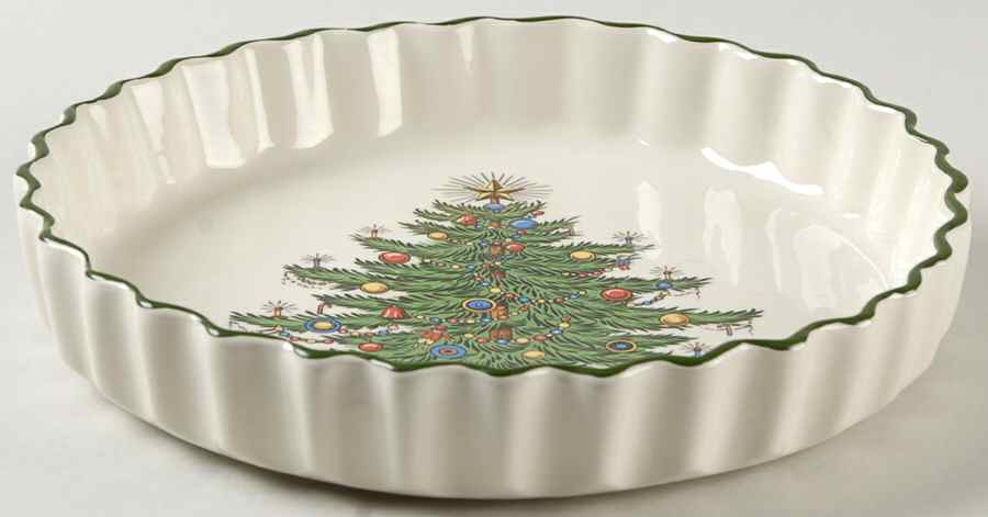 Christmas Tree (Narrow Green Band) 8" Quiche by Cuthbertson-1