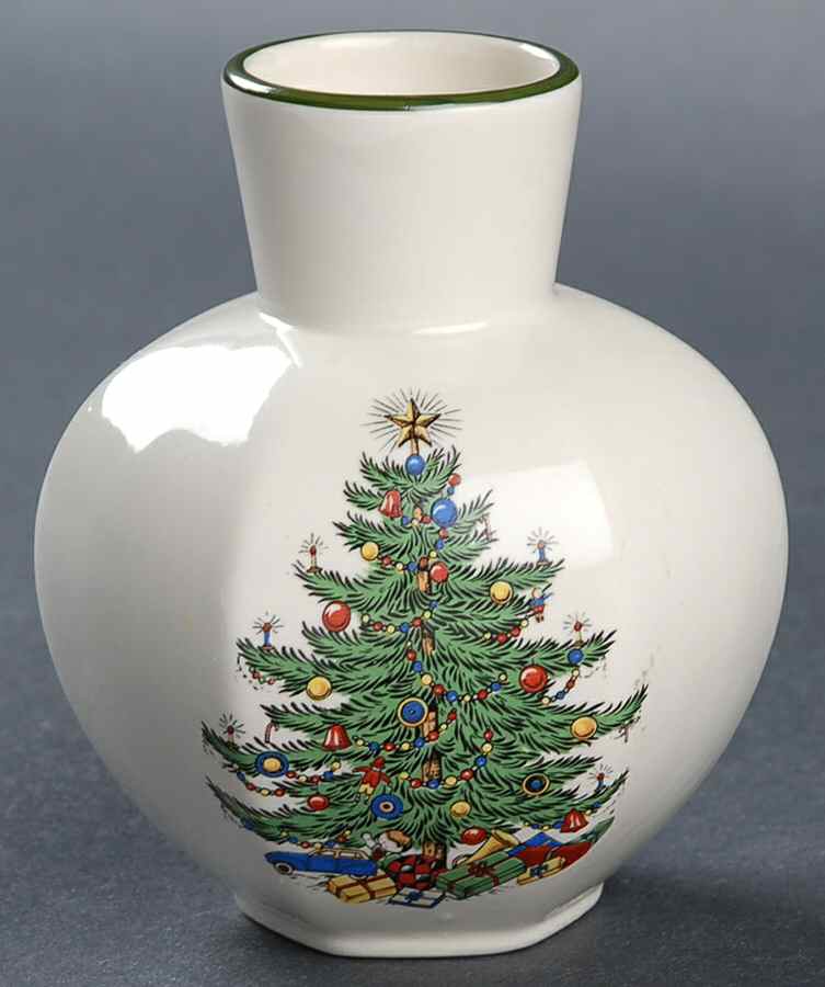 Christmas Tree (Narrow Green Band) 3" Bud Vase by Cuthbertson-1
