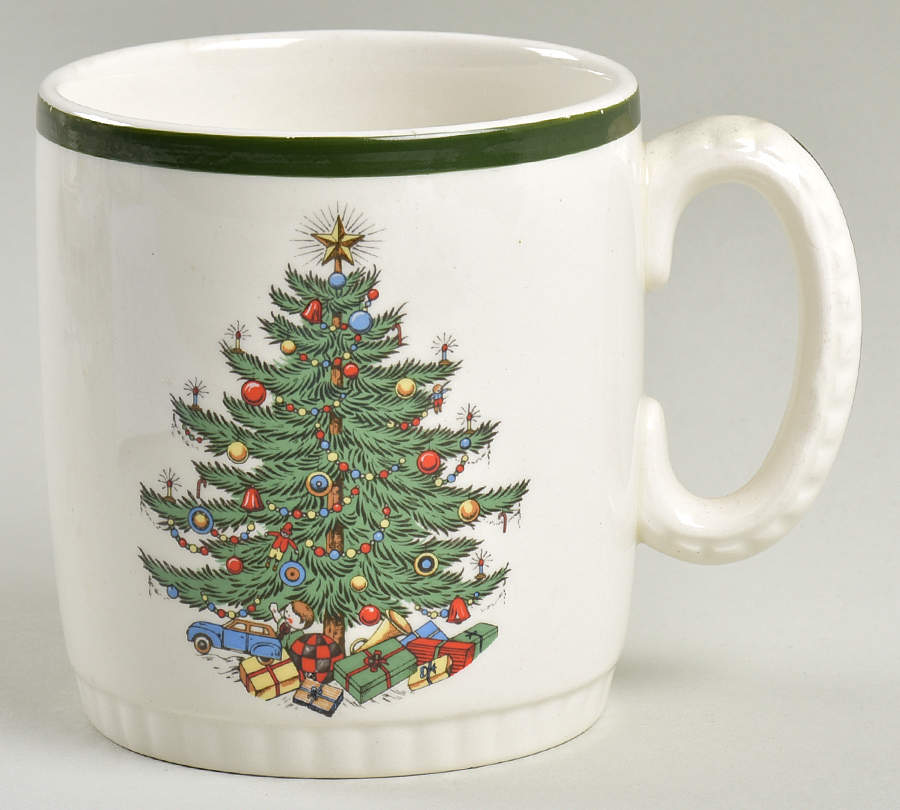 Christmas Tree (Wide Green Band) Mug by Cuthbertson-1