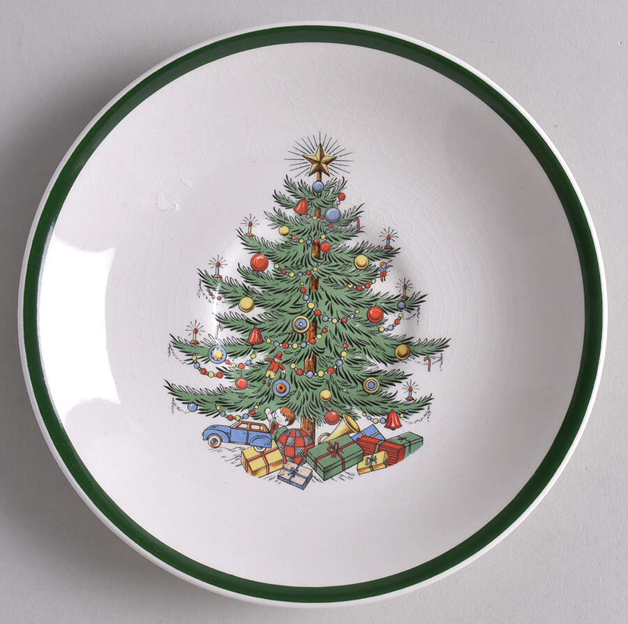 Christmas Tree (Wide Green Band) Oversized Cup by Cuthbertson-1