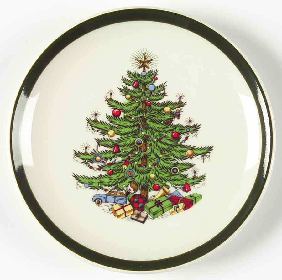 Christmas Tree (Wide Green Band) Coaster by Cuthbertson-1