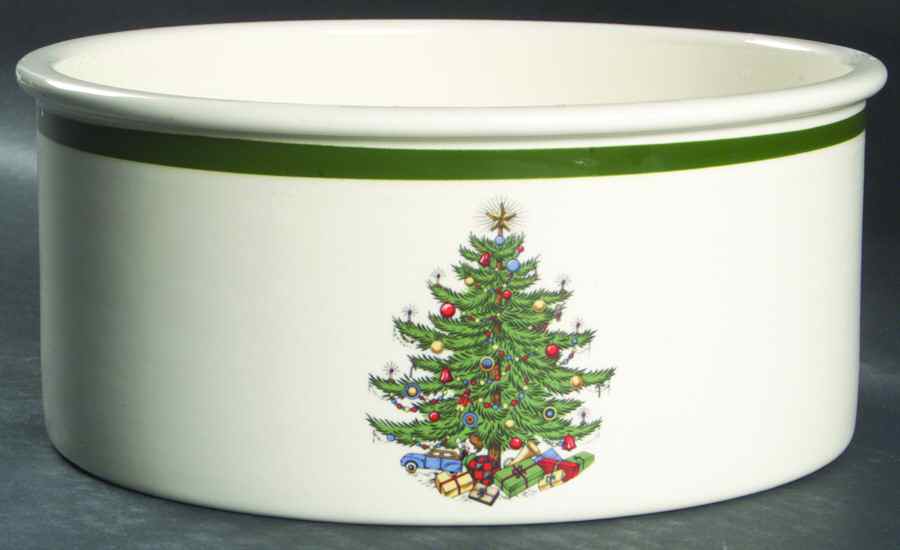 Christmas Tree (Wide Green Band) Large All Purpose Bowl by Cuthbertson-1