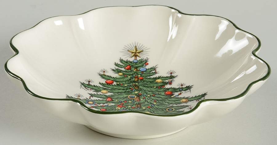 Christmas Tree (Wide Green Band) 5" All Purpose Bowl by Cuthbertson-1