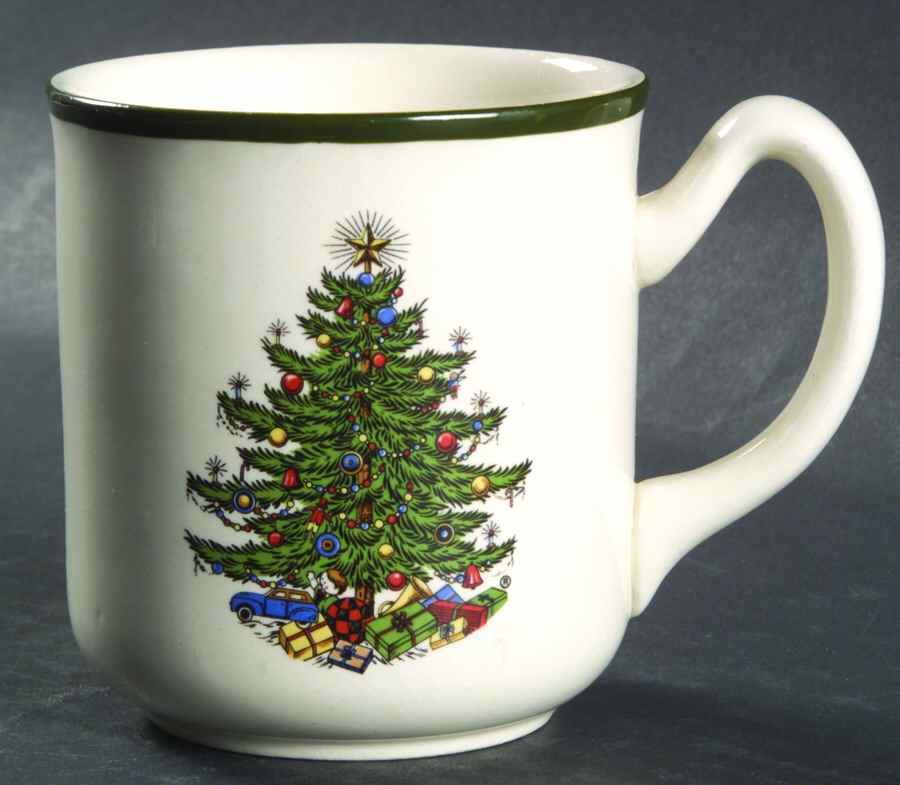 Christmas Tree (Wide Green Band) Mug by Cuthbertson-1