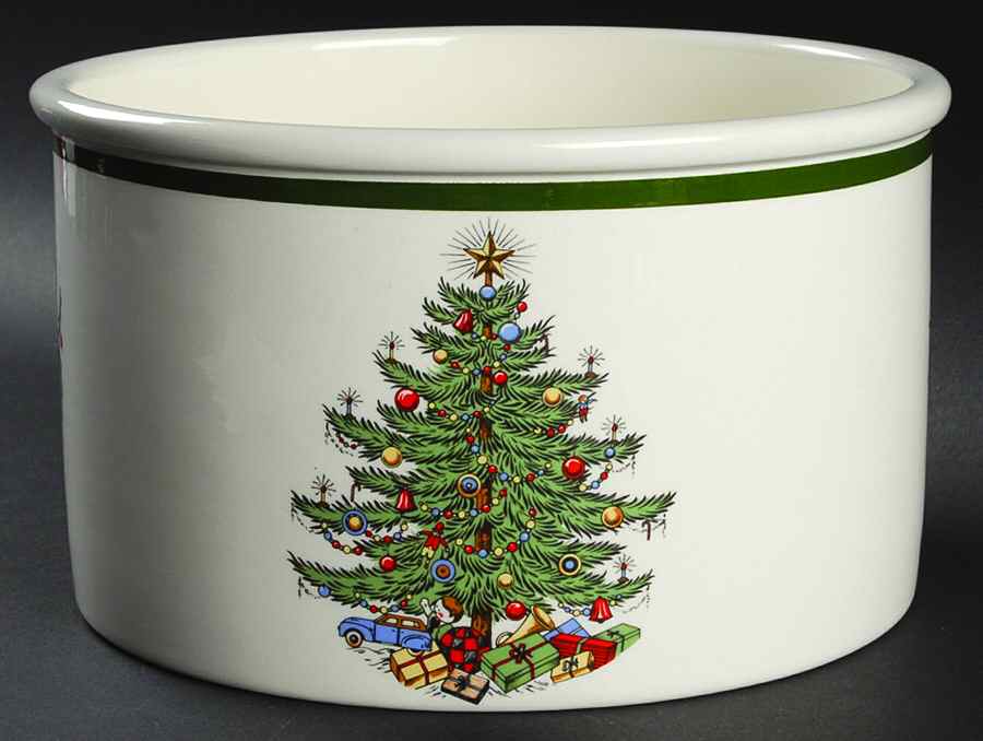 Christmas Tree (Wide Green Band) Large All Purpose Bowl by Cuthbertson-1