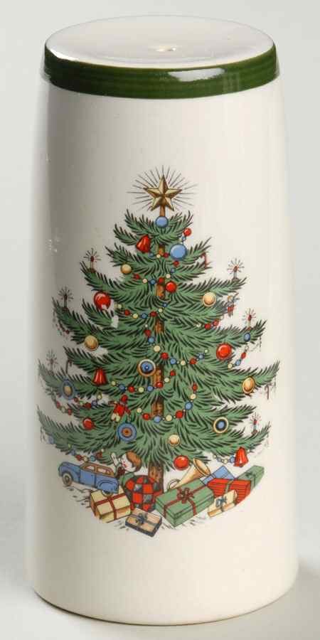 Christmas Tree (Wide Green Band) Salt Shaker by Cuthbertson-1