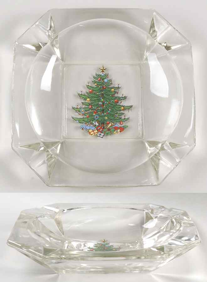 Christmas Tree (Wide Green Band) Large Ashtray by Cuthbertson-1