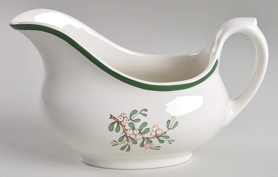 Christmas Tree (Wide Green Band) Gravy Boat by Cuthbertson-1