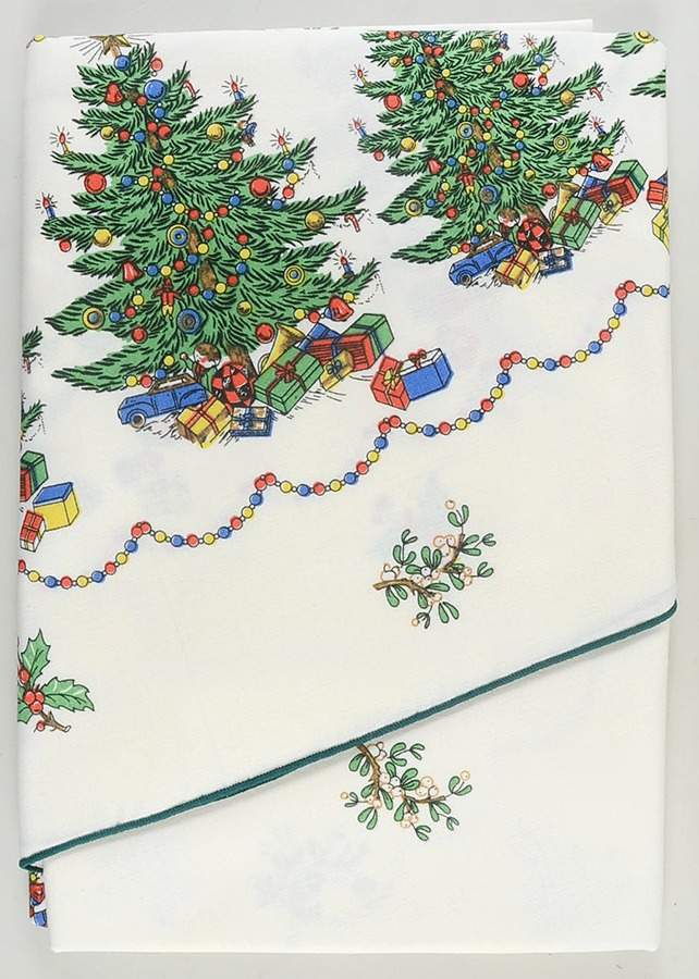 Christmas Tree (Wide Green Band) 70" Round Tablecloth by Cuthbertson-1