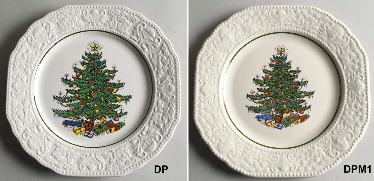 Dickens Embossed Christmas (Cream) Dinner Plate by Cuthbertson-1