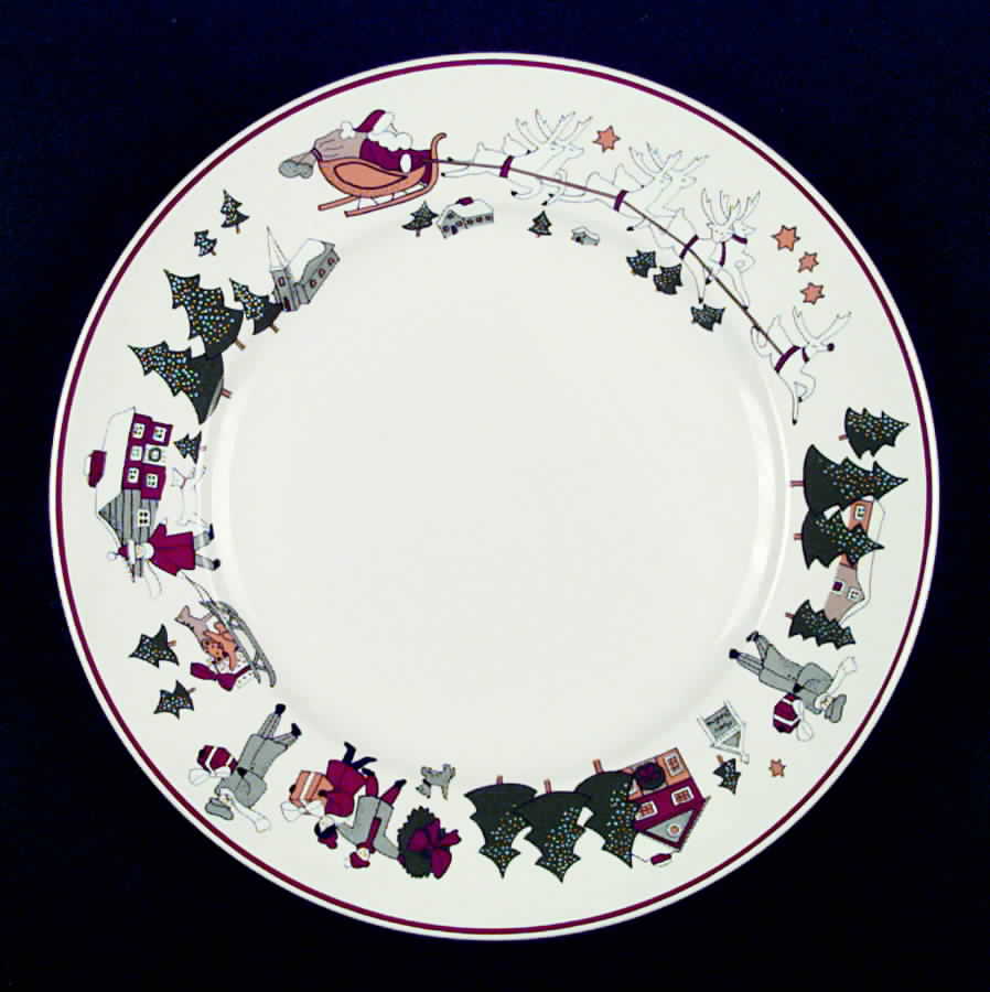 Family Christmas Dinner Plate by Cuthbertson-1