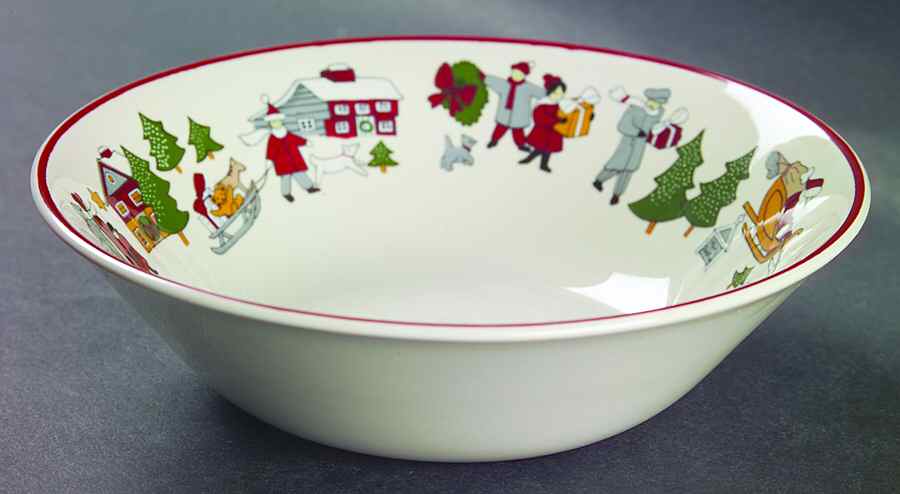 Family Christmas Coupe Cereal Bowl by Cuthbertson-1