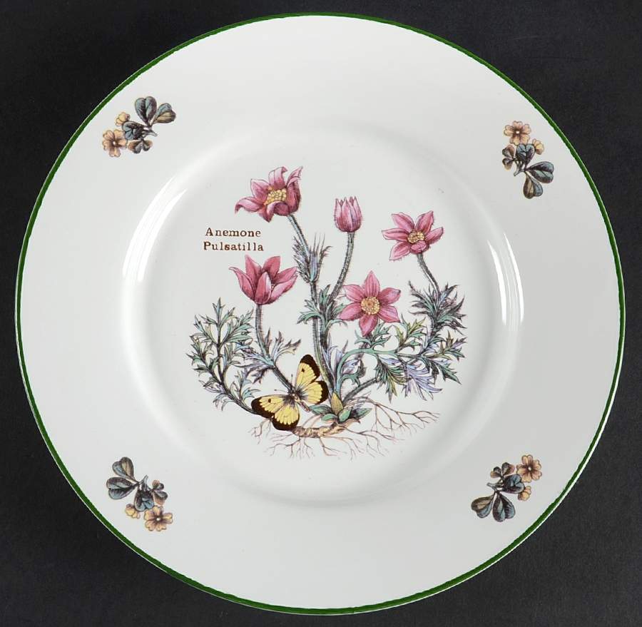 Florabunda (Smooth, Round) Salad Plate by Cuthbertson-1
