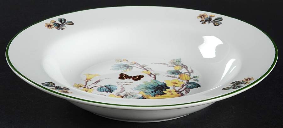 Florabunda (Smooth, Round) Rim Soup Bowl by Cuthbertson-1
