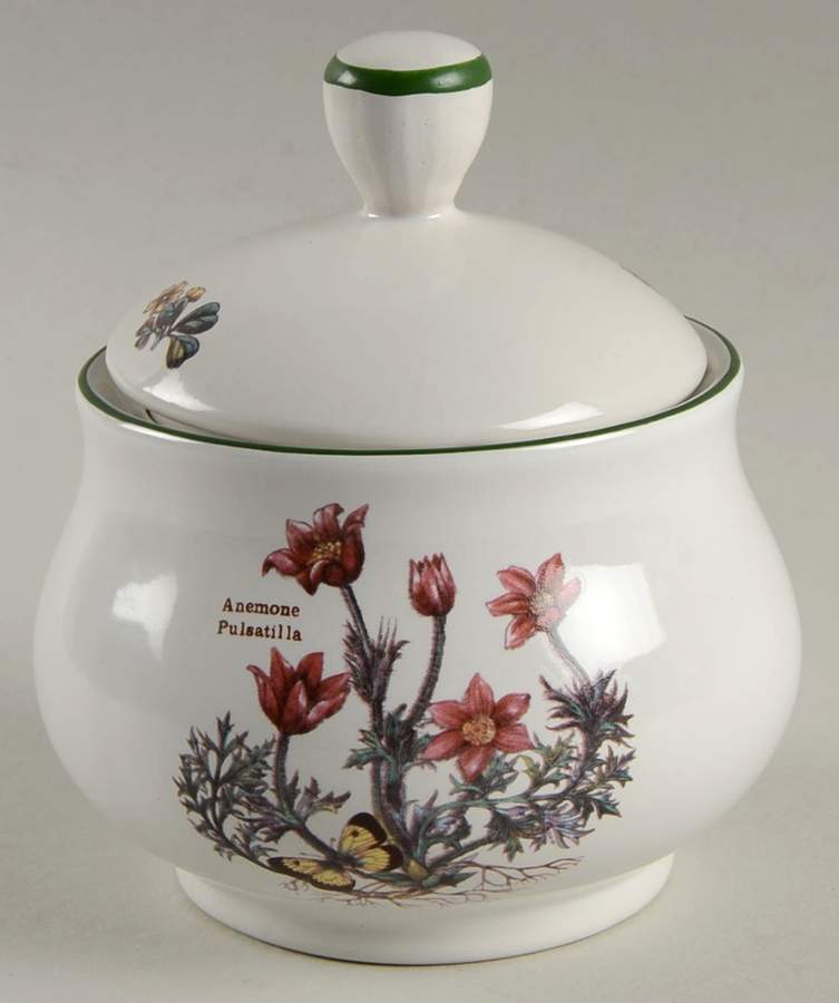 Florabunda (Smooth, Round) Sugar Bowl & Lid by Cuthbertson-1