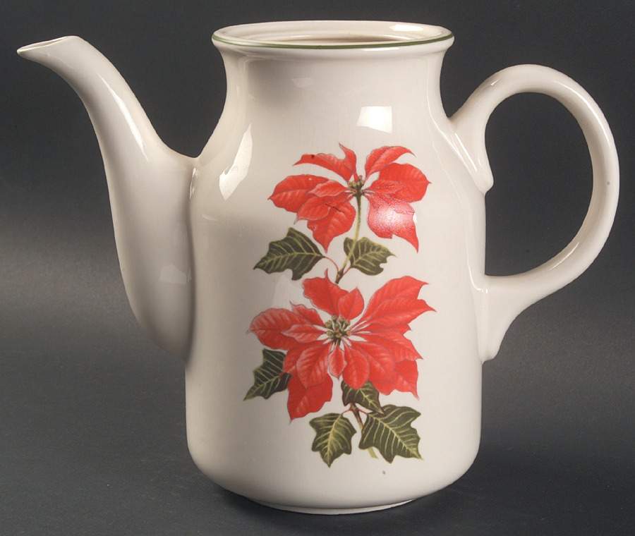 Poinsettia Coffee Pot No Lid by Cuthbertson-1