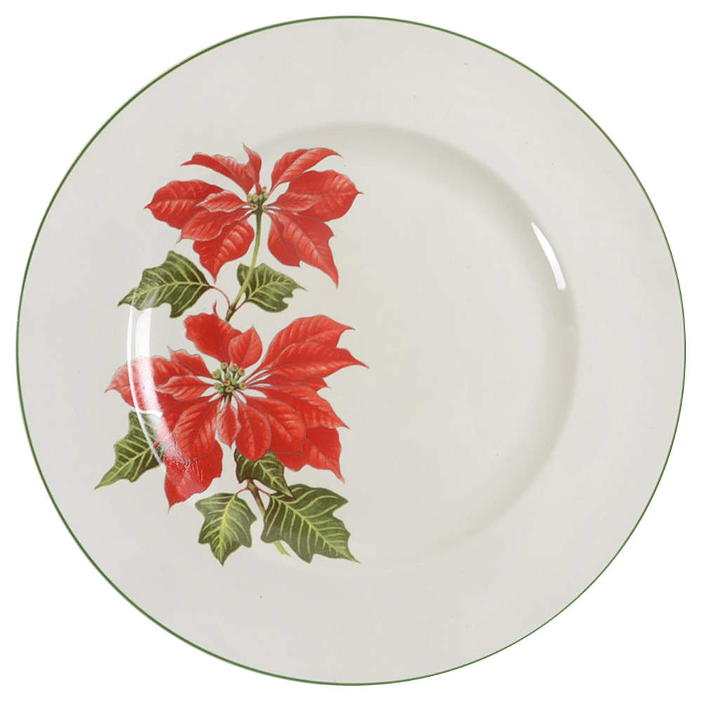 Poinsettia Dinner Plate by Cuthbertson-1