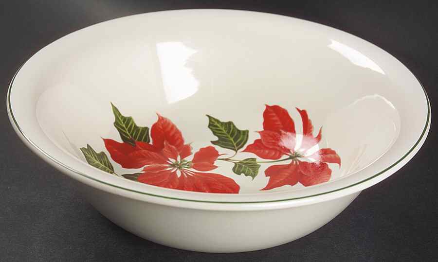 Poinsettia 9" Round Vegetable Bowl by Cuthbertson-1