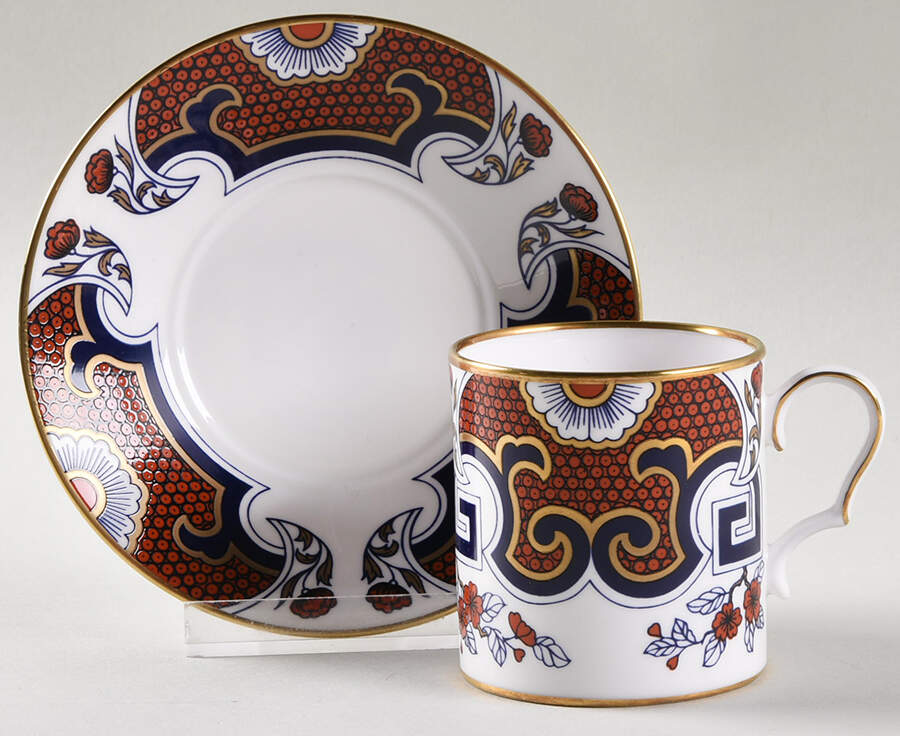Satsuma Demitasse Cup & Saucer Set by Caverswall-1