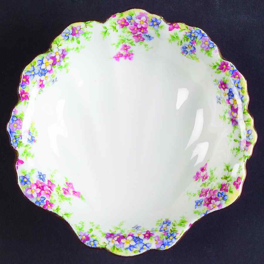 Maytime Shell Shaped Dish by Crown China (England)-1
