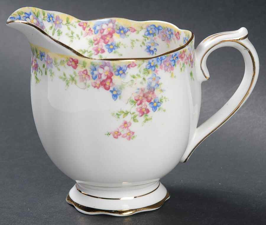 Maytime Creamer by Crown China (England)-1