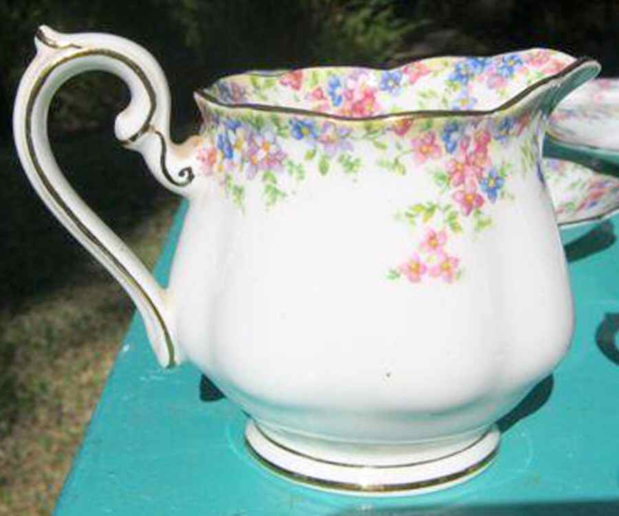 Maytime Creamer by Crown China (England)-1