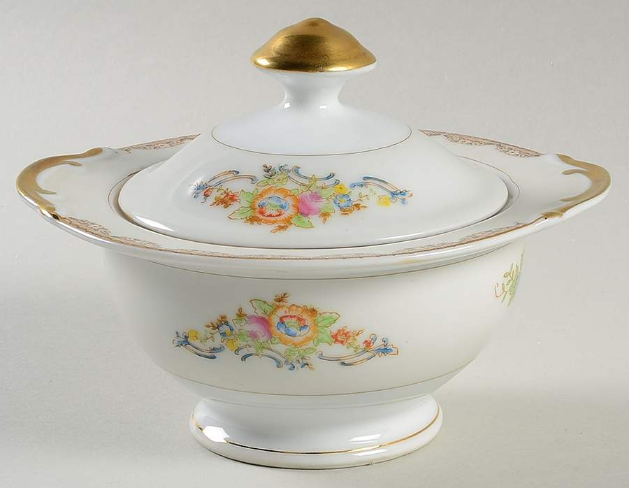 CWJ1 Sugar Bowl & Lid by Cosmos Ware Japan-1