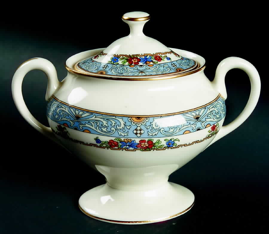 Boulevard Sugar Bowl & Lid by Coxon Belleek-1