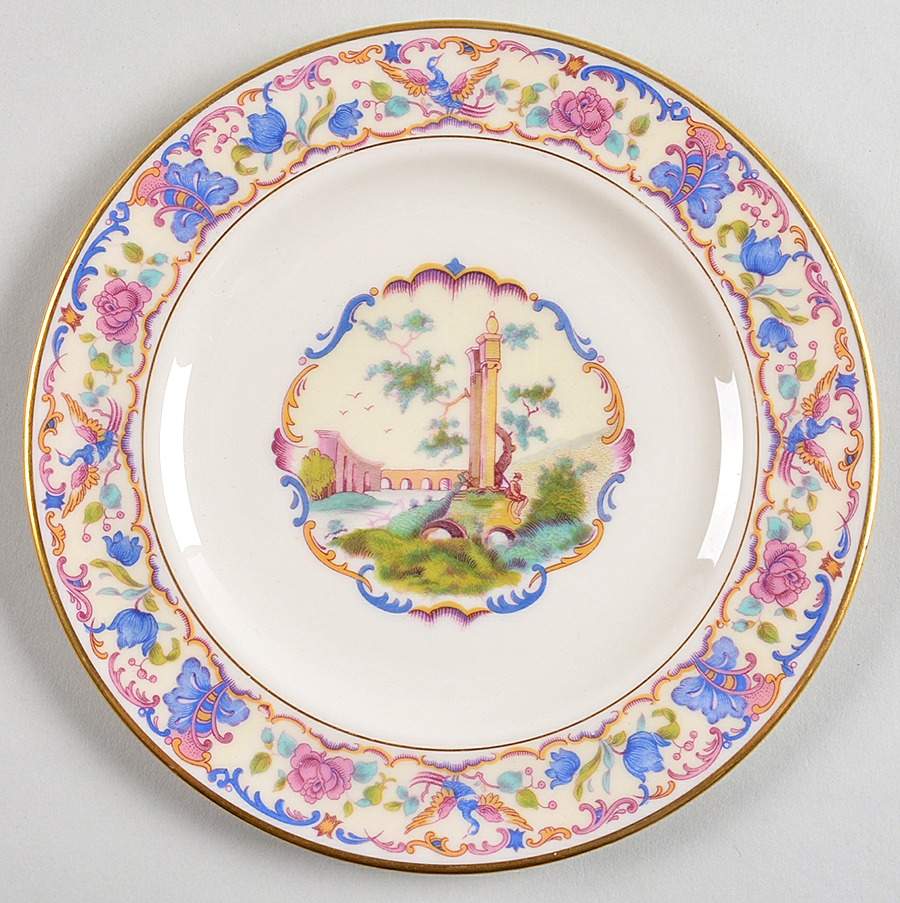 D1071 Dessert/Pie Plate by Coxon Belleek-1
