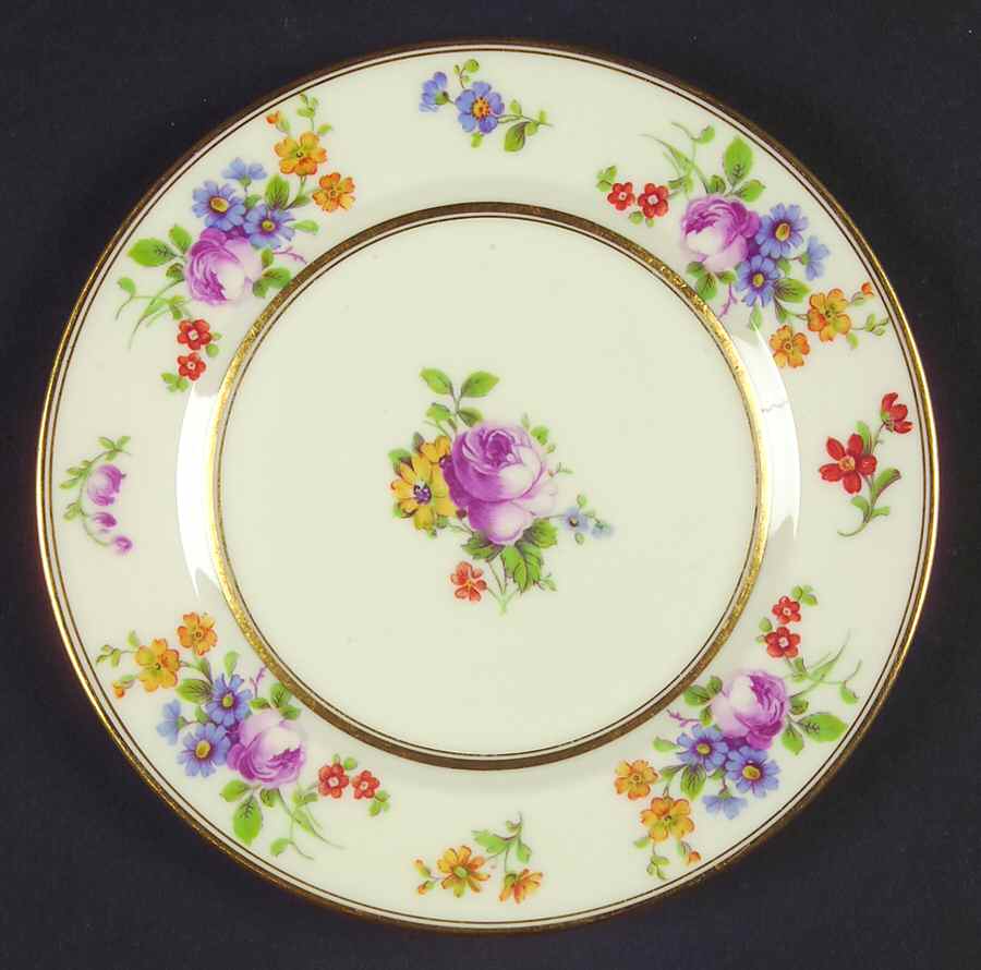 Floral Bouquet Bread & Butter Plate by Coxon Belleek-1
