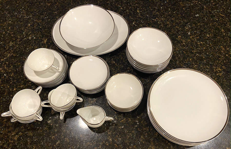 Imperial Platinum Dinner Plate by Crown Royale-1