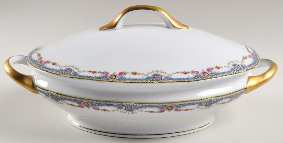 PUN31 Oval Covered Vegetable by Porcelain Union-1