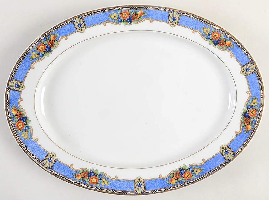 Dorchester 13" Oval Serving Platter by Czechia-Czechoslovakia-1