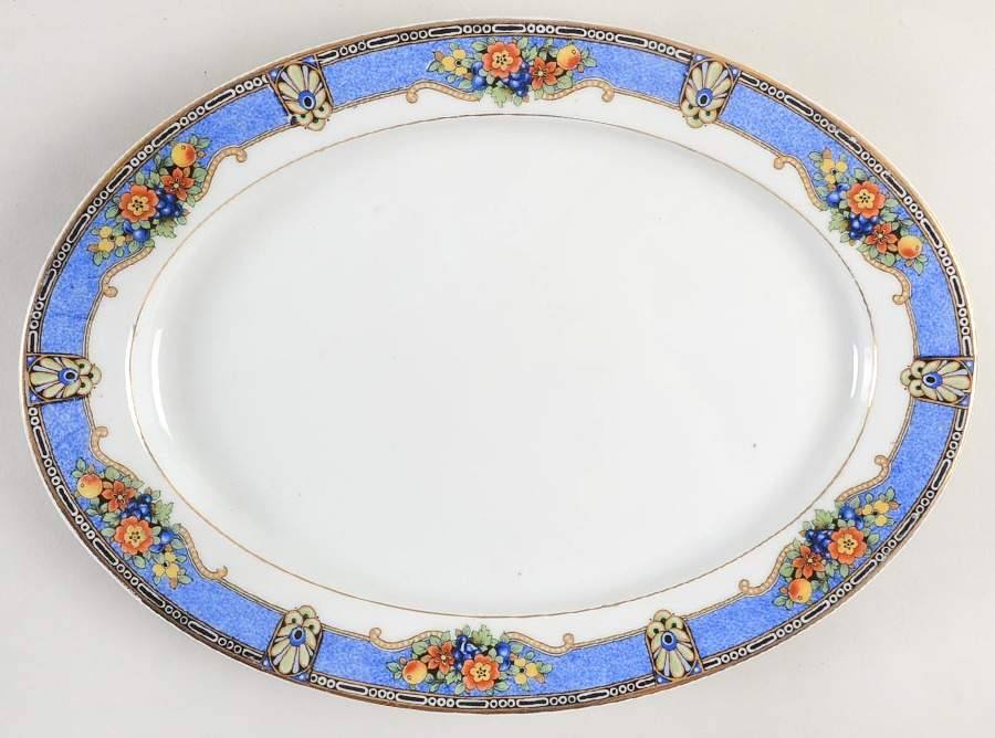 Dorchester 11" Oval Serving Platter by Czechia-Czechoslovakia-1