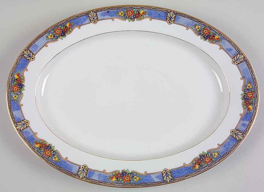 Dorchester 15" Oval Serving Platter by Czechia-Czechoslovakia-1