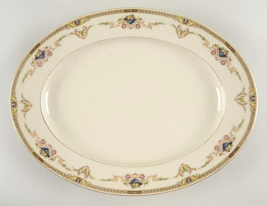 Melody 15" Oval Serving Platter by Czechia-Czechoslovakia-1