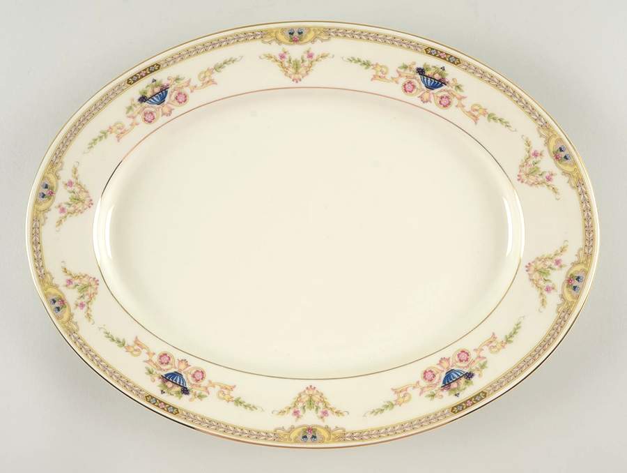 Melody 13" Oval Serving Platter by Czechia-Czechoslovakia-1
