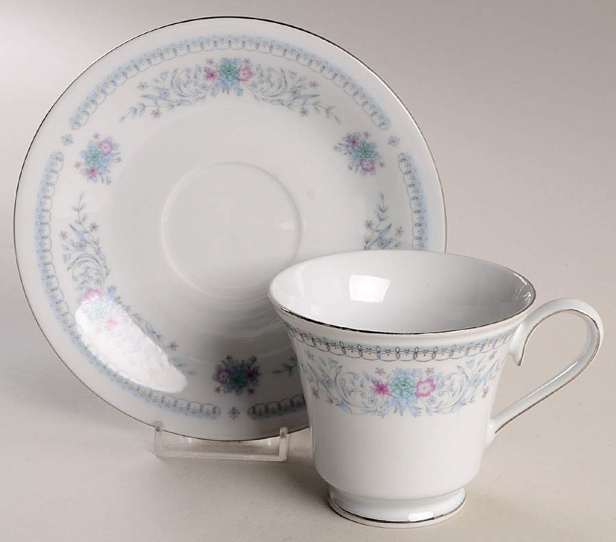 Celeste Footed Cup & Saucer Set by Cielo-1