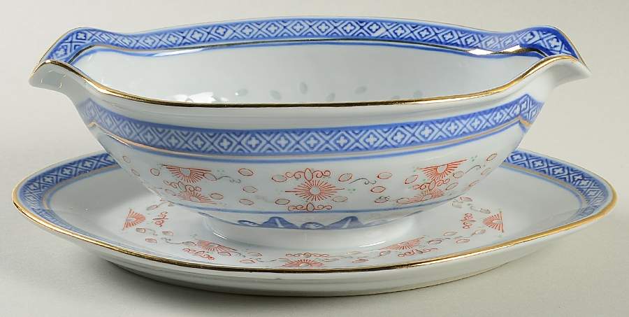 CX61 Gravy Boat with Attached Underplate by China (Made in China)-1