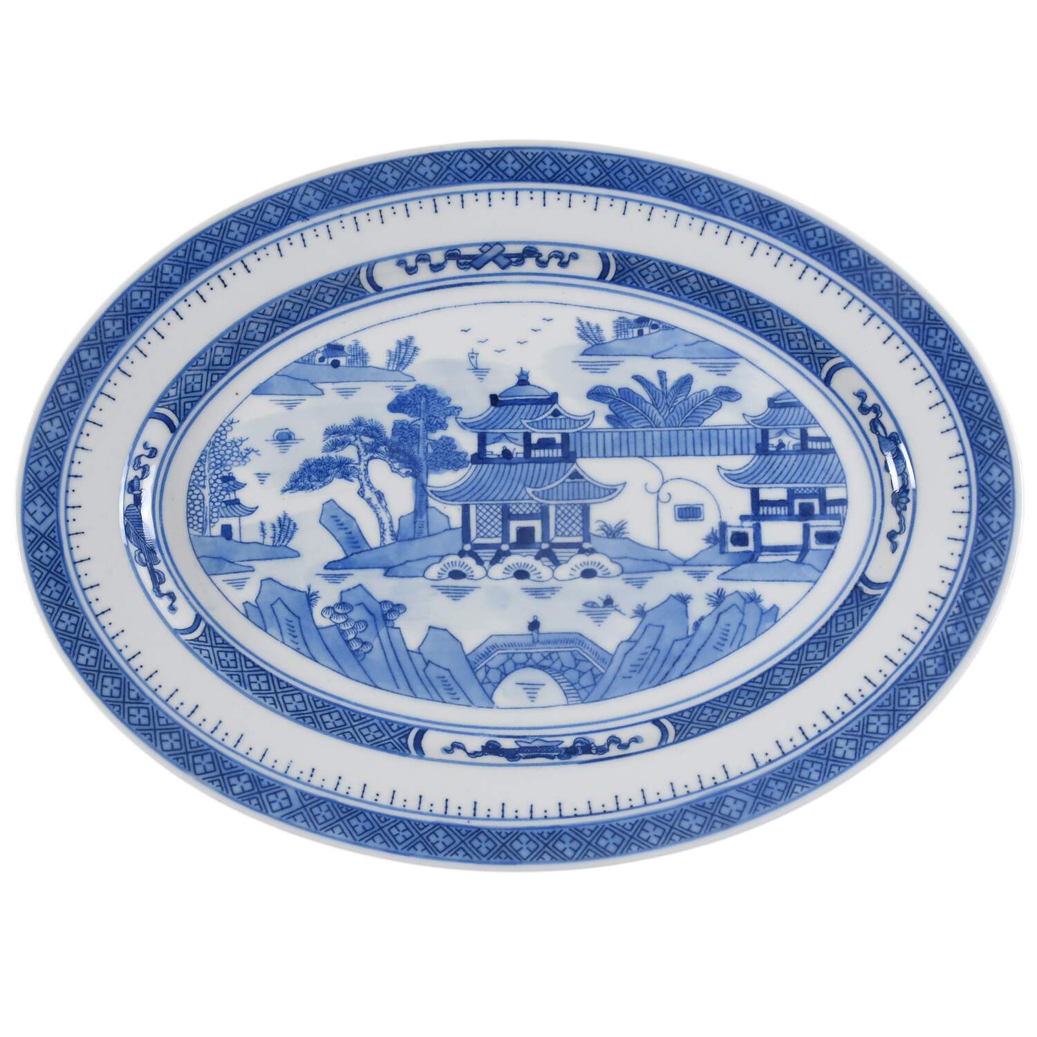 CX64 12" Oval Serving Platter by China (Made in China)-1