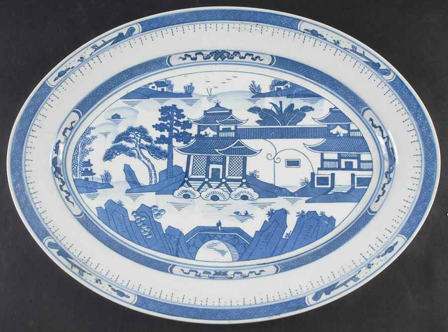 CX64 16" Oval Serving Platter by China (Made in China)-1