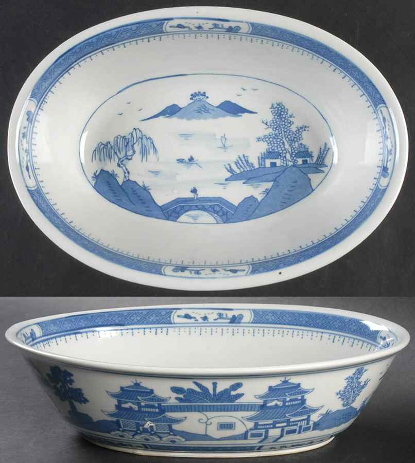 CX64 10" Oval Vegetable Bowl by China (Made in China)-1