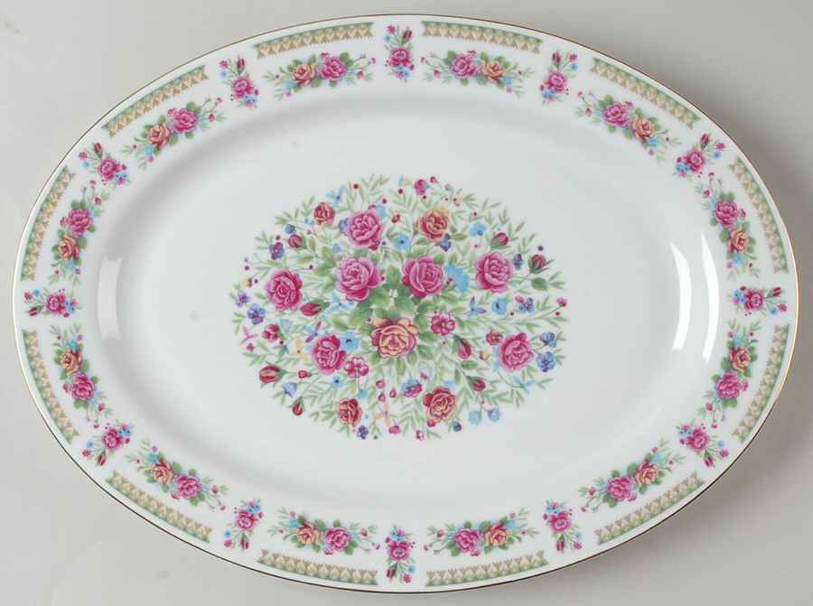 CX146 13" Oval Serving Platter by China (Made in China)-1