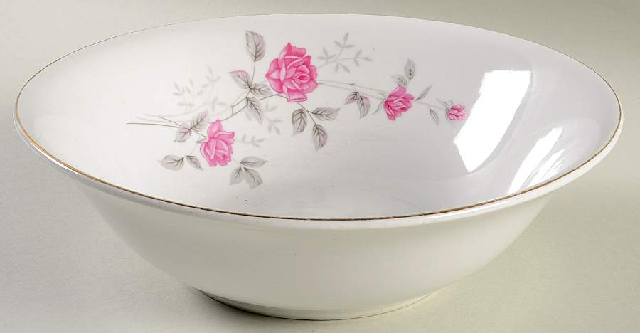 Victoriana Rose 9" Round Vegetable Bowl by China (Made in China)-1