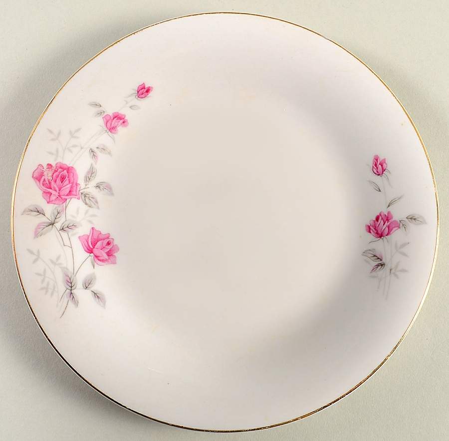 Victoriana Rose Luncheon Plate by China (Made in China)-1