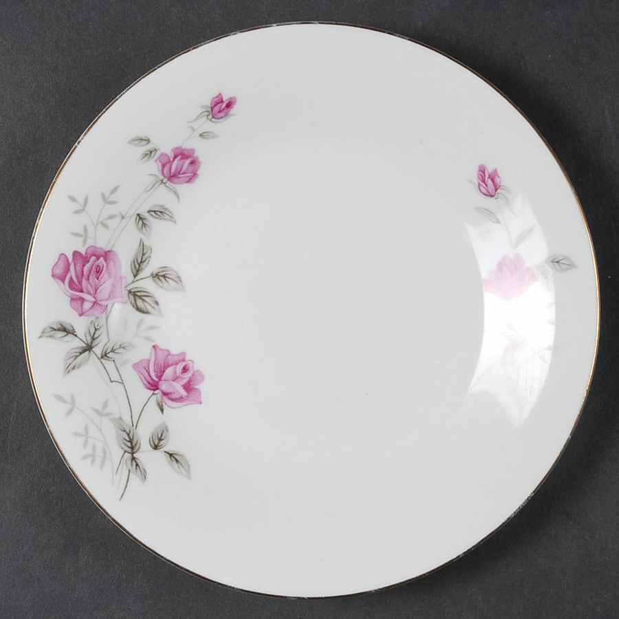 Victoriana Rose Bread & Butter Plate by China (Made in China)-1