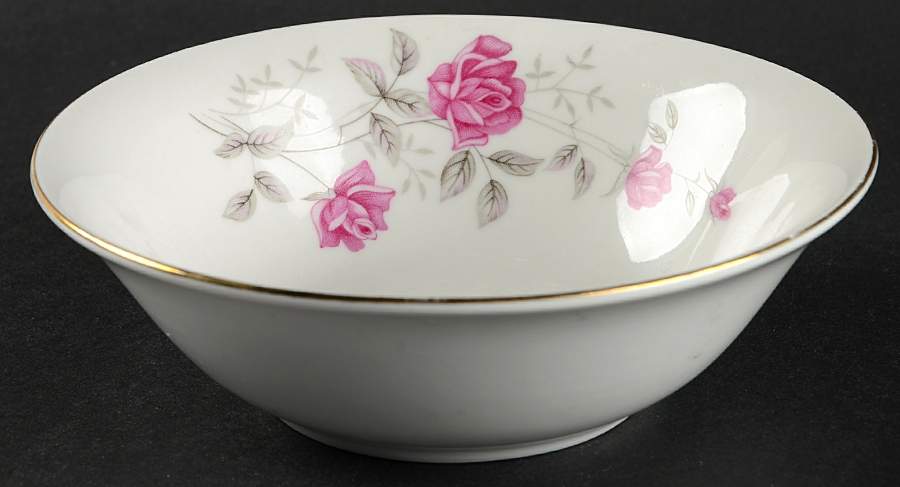 Victoriana Rose Coupe Cereal Bowl by China (Made in China)-1